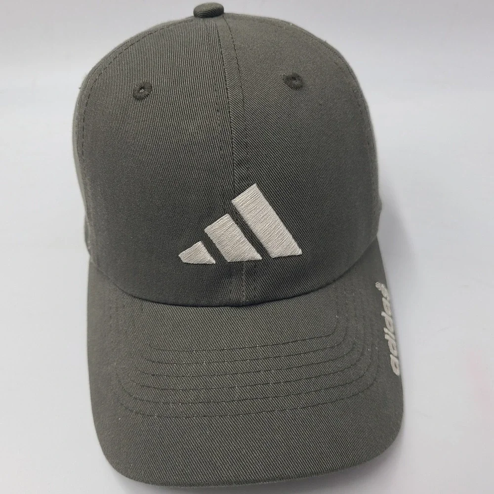 Youth Adidas Hat Strapback Green White Embroidered Logo Casual Cotton Sports Boy